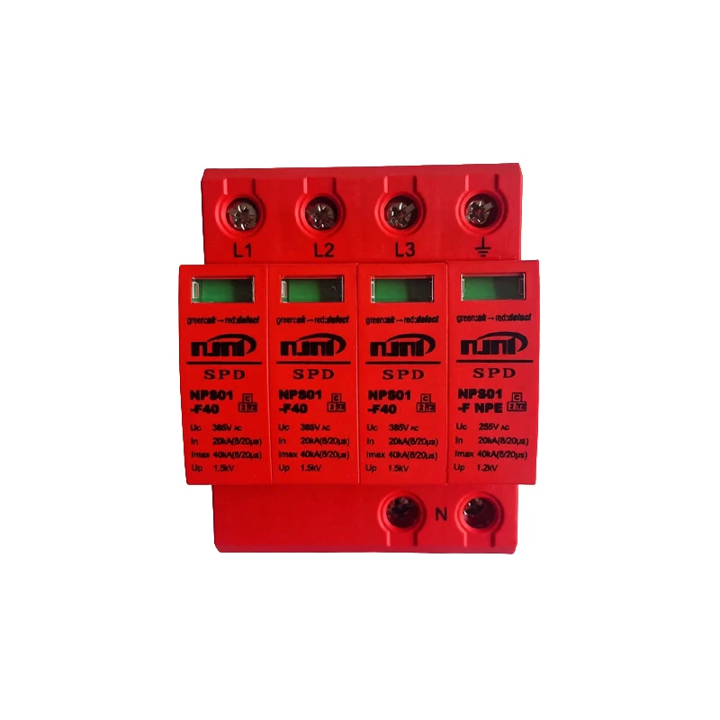 NPS01-F40 AC 3+1P Surge Protective Device NPS01-F40 AC 3+1P Surge Protective Device