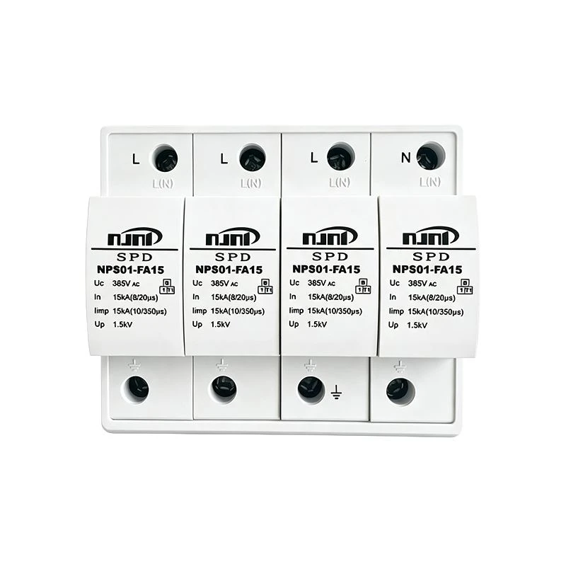 NPS01-FA15 AC 4P Surge Protective Device NPS01-FA15 AC 4P Surge Protective Device