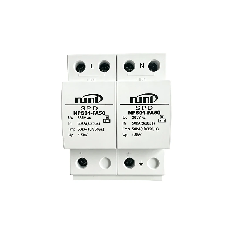 NPS01-FA50 AC 2P Surge Protective Device NPS01-FA50 AC 2P Surge Protective Device