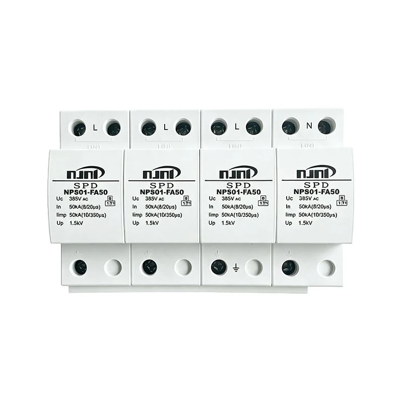 NPS01-FA50 AC 4P Surge Protective Device NPS01-FA50 AC 4P Surge Protective Device