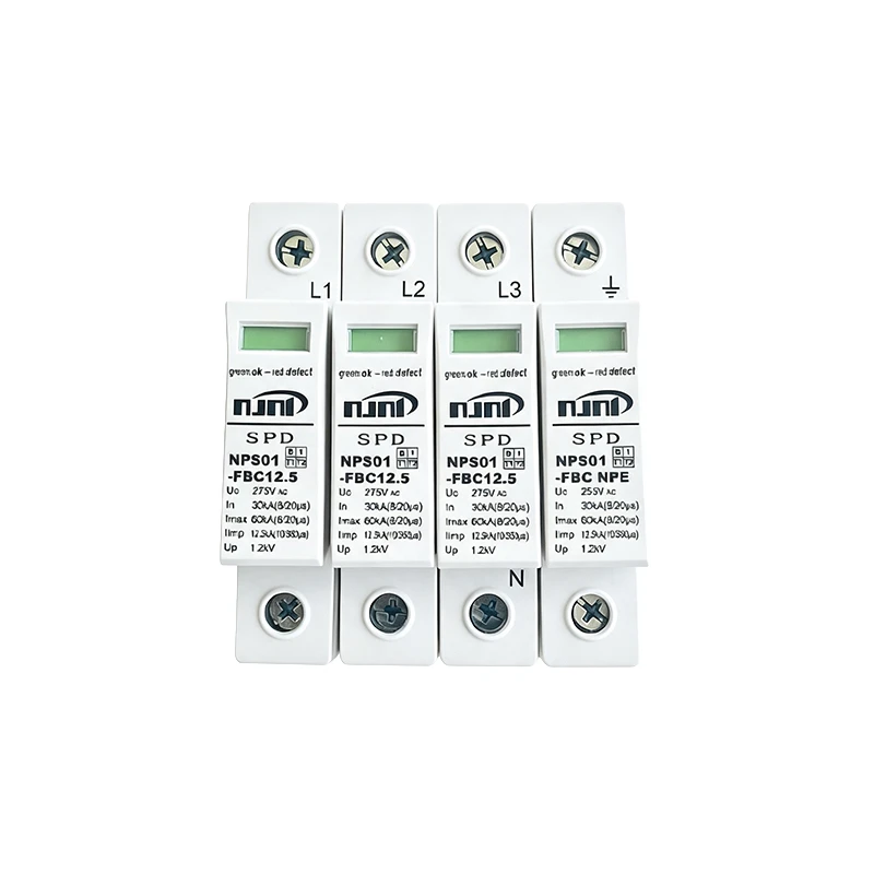 NPS01-FBC12.5 AC 3+1P Surge Protective Device NPS01-FBC12.5 AC 3+1P Surge Protective Device