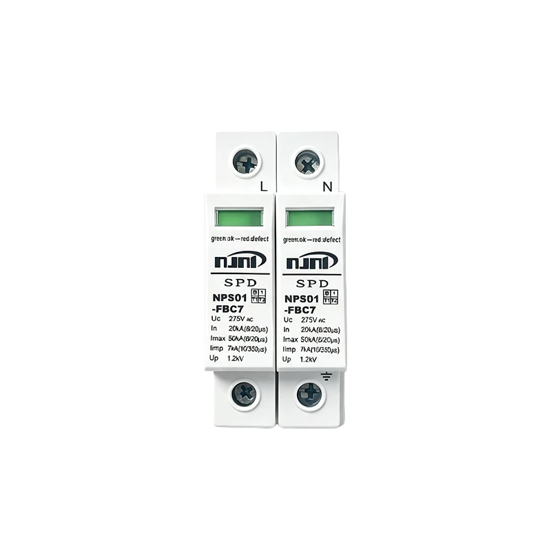 NPS01-FBC7 AC 2P Surge Protective Device NPS01-FBC7 AC 2P Surge Protective Device